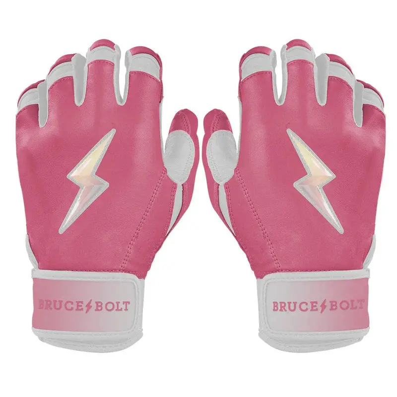 Bruce Bolt Bear Series Short Cuff Batting Gloves - Dusty Pink - Adult 1