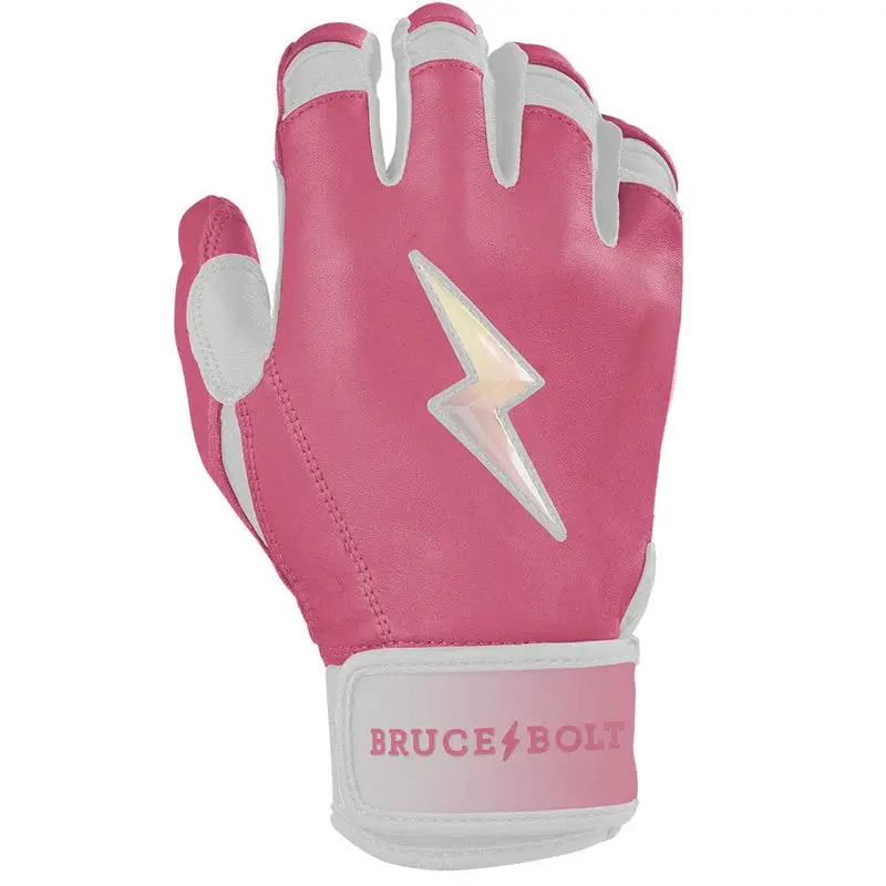 Bruce Bolt Bear Series Short Cuff Batting Gloves - Dusty Pink - Adult 2