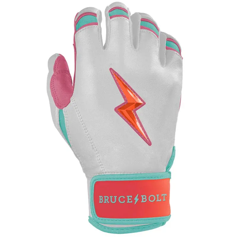 Bruce Bolt Bear Series Short Cuff Batting Gloves - Sunrise - Adult 2