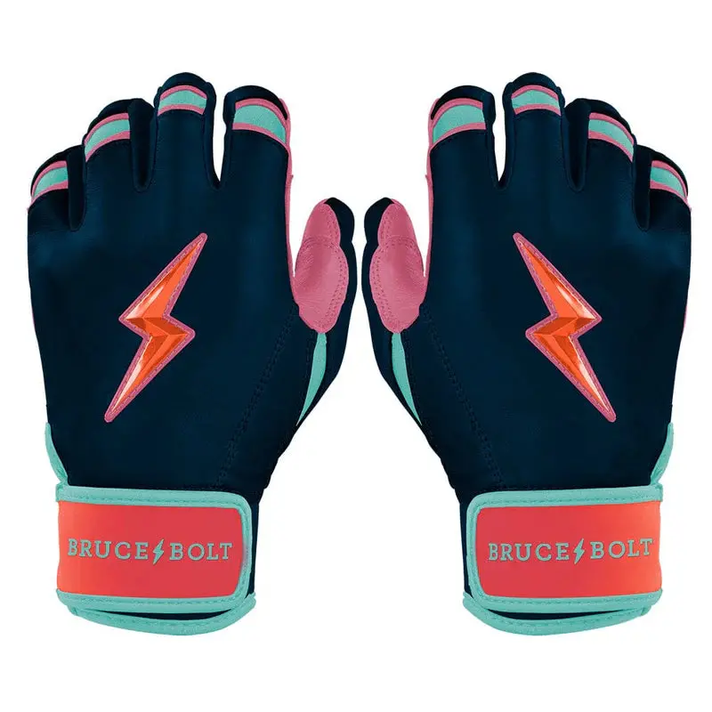 Bruce Bolt Bear Series Short Cuff Batting Gloves - Sunset - Youth 1