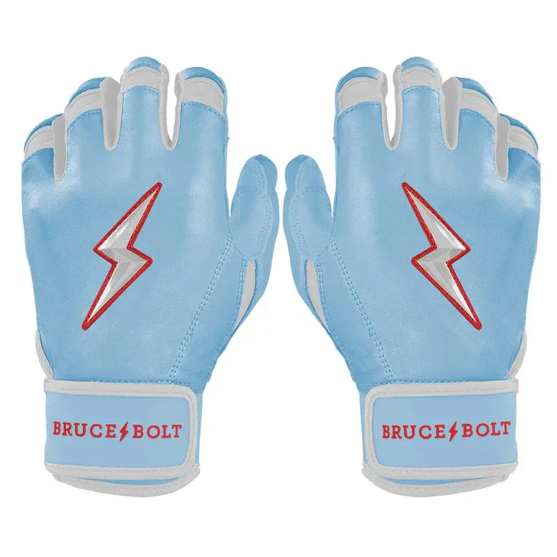 Bruce Bolt Ian Happ Signature Series Short Cuff Batting Gloves - Baby Blue - Youth 1