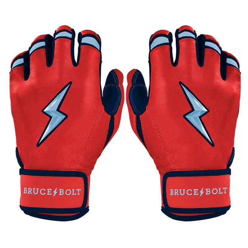 Bruce Bolt Lars Nootbaar Signature Series Short Cuff Batting Gloves - Red - Adult 1