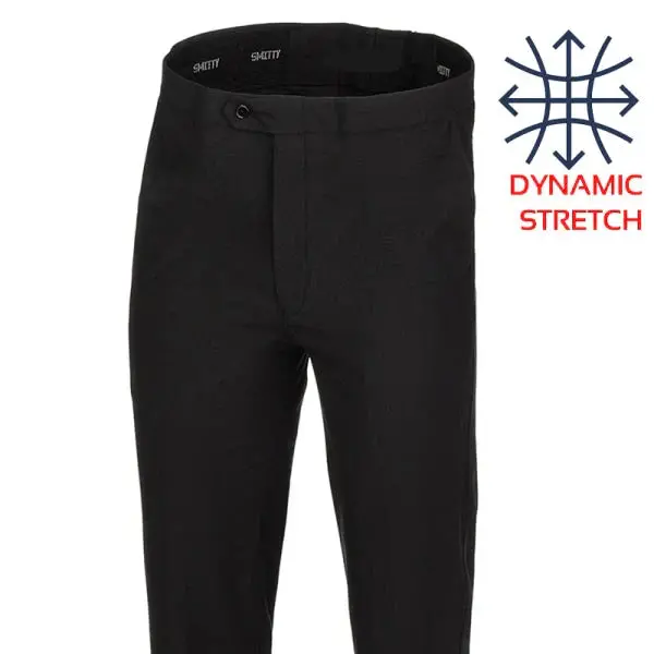 Sale!! Smitty Nba Flat Front Dynamic Stretch Tapered Fit Pants 1