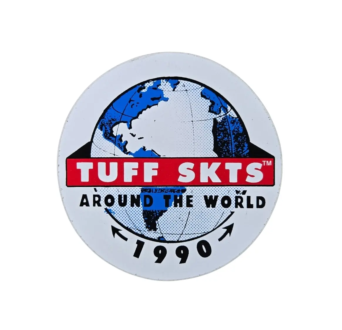 Vintage 90S Tuff Skts Sticker - White 1