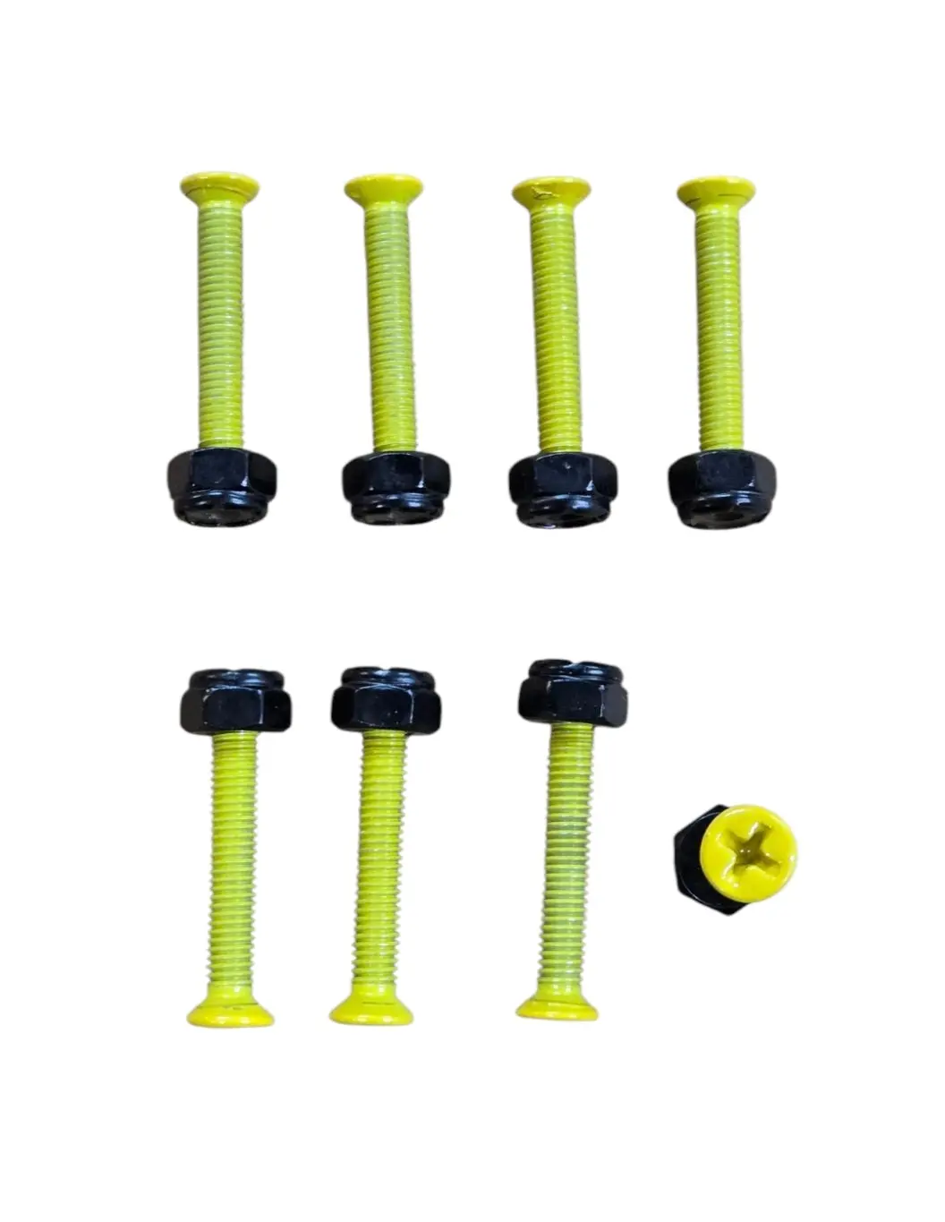1-1/2"  Skateboard Hardware Bolts - Yellow 1