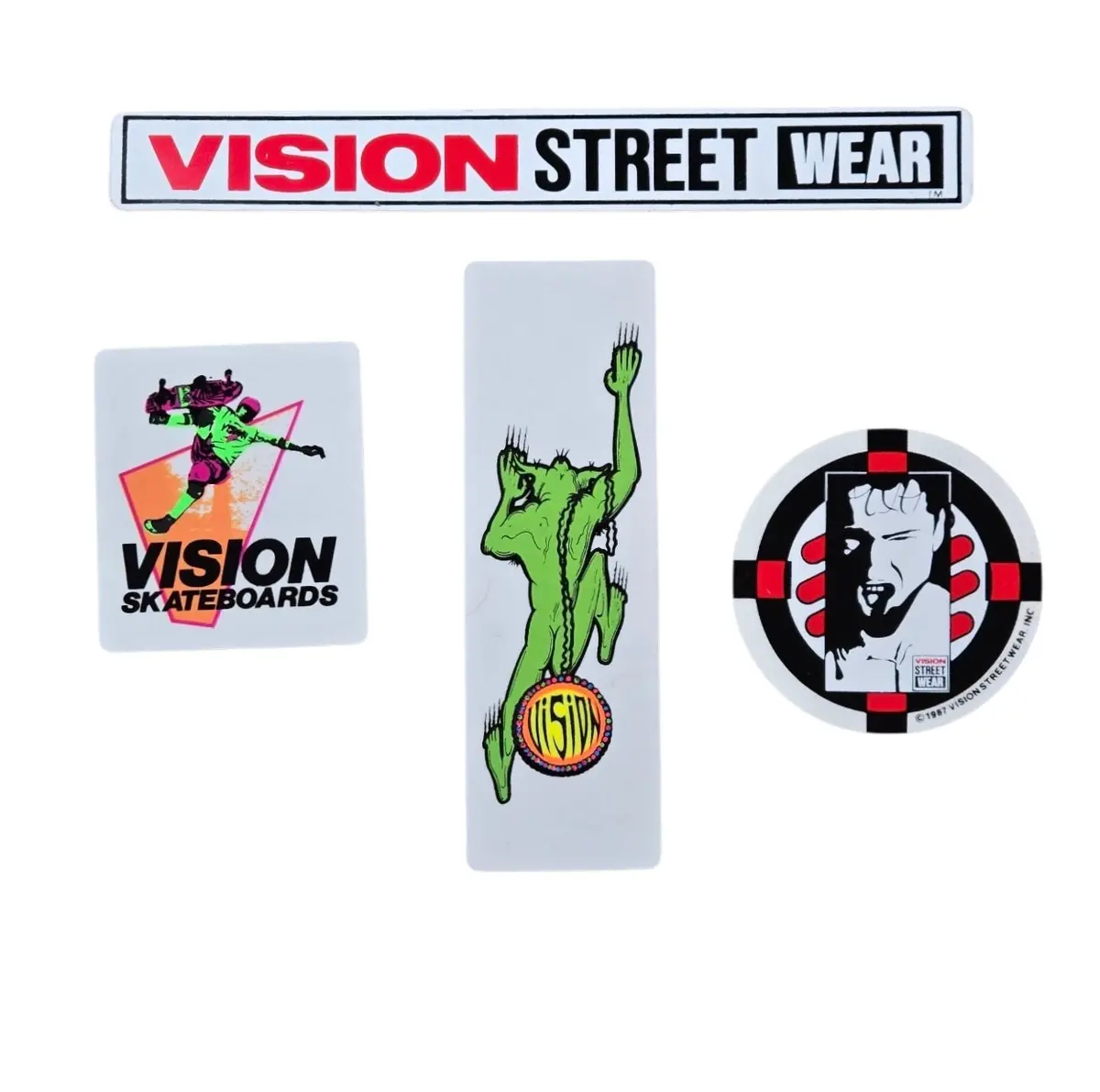 Vintage 80S Vision Street Wear Sticker Pack - (4 Pc) 1