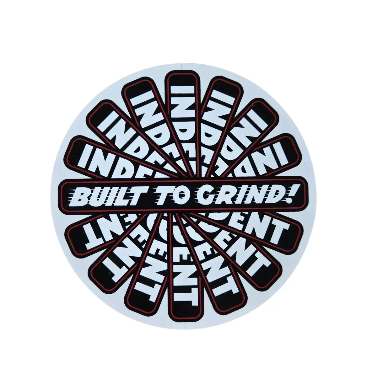 Independent Built To Grind Skateboard Trucks Sticker - Black Bars 1