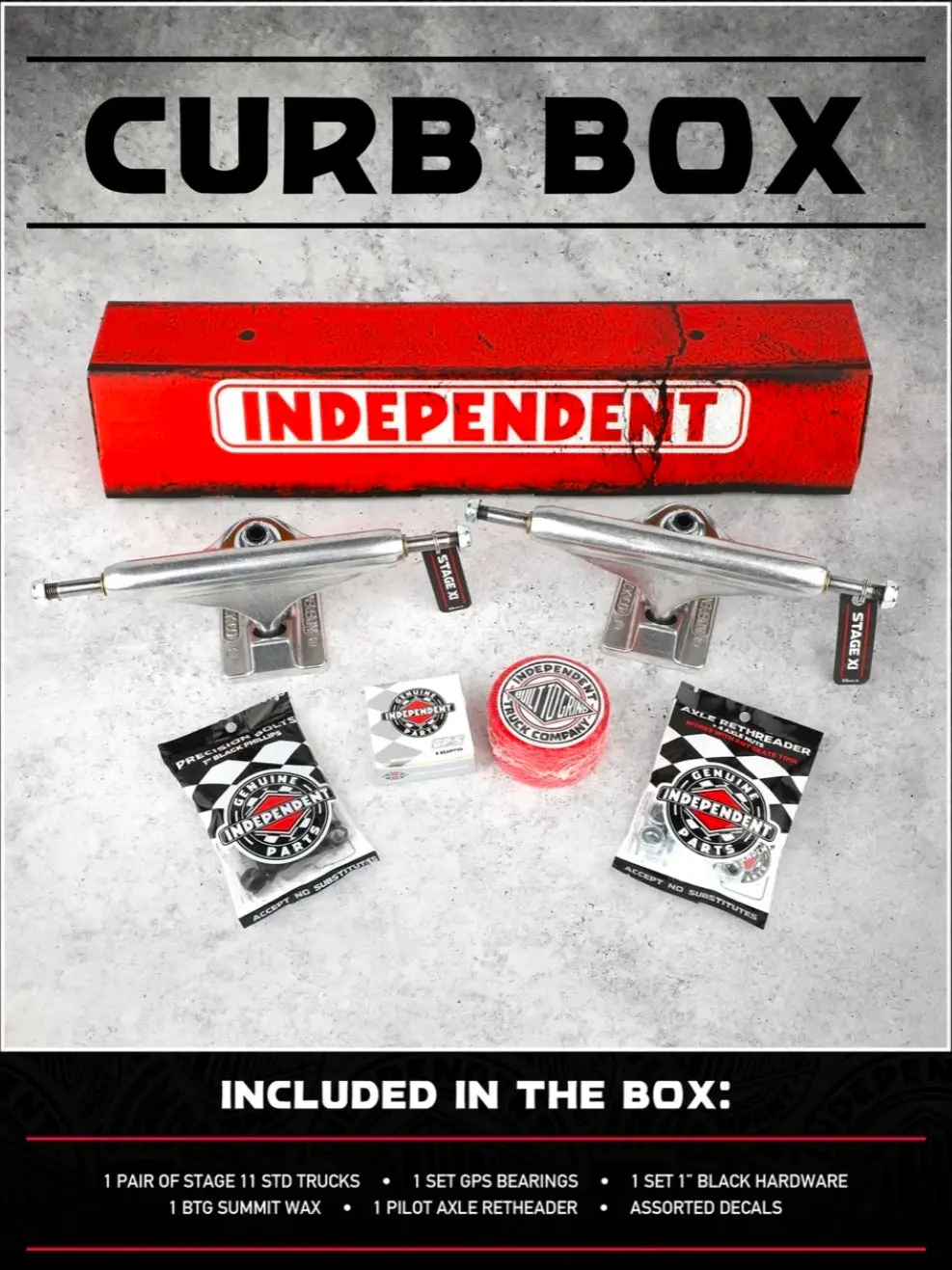Curb Box 149 Independent Trucks Standard - Silver (Set Of 2) 8.5" 1