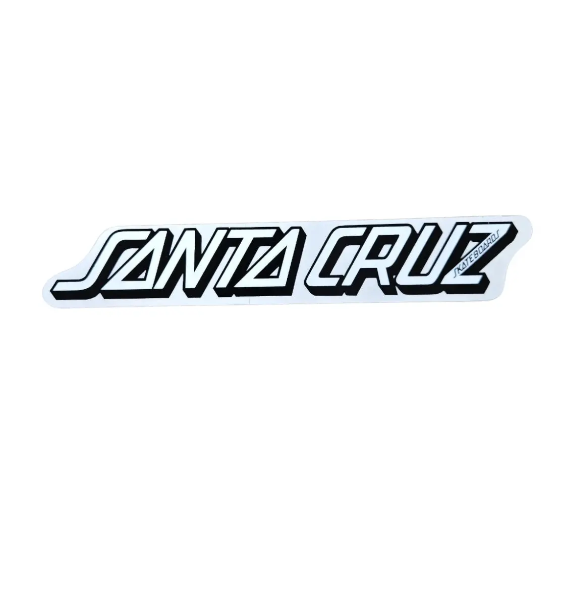 6.5" Vintage 80S Santa Cruz Classic Logo Sticker - White 1