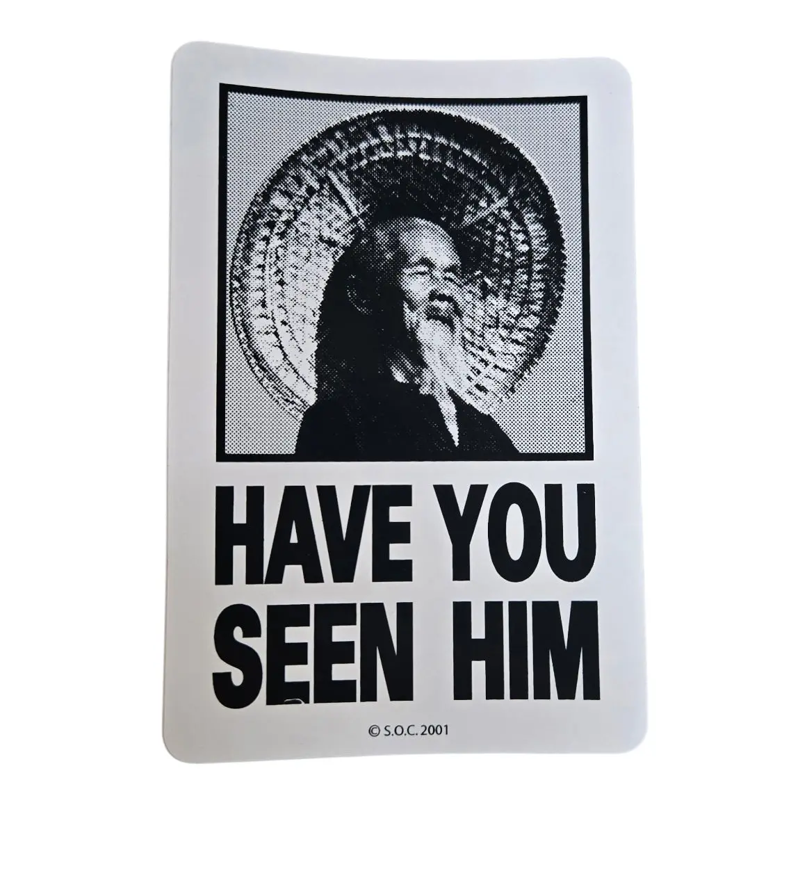 Powell Peralta Animal Chin Have You Seen Him Sticker - Black 1