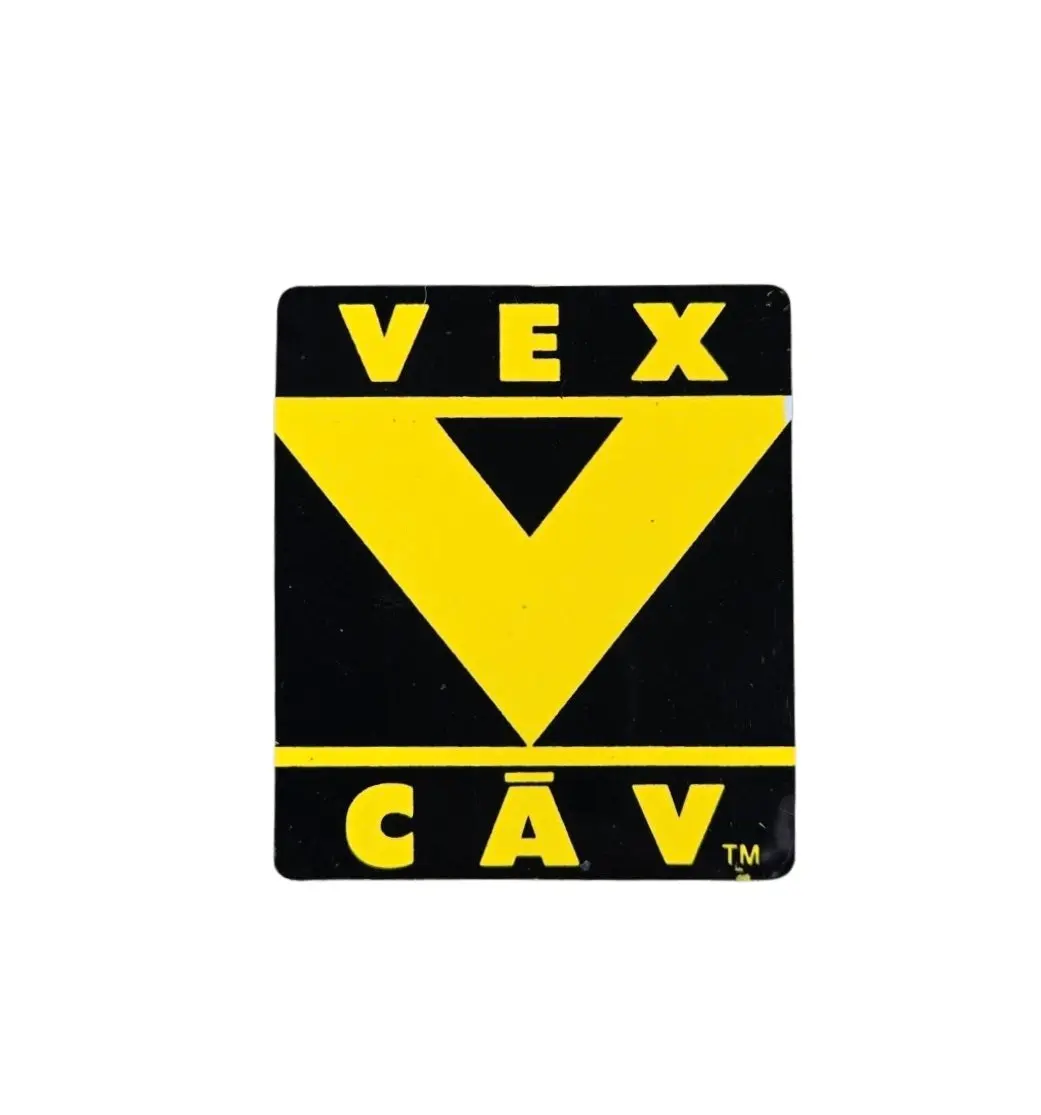 Vintage 80S Vision Street Wear Sticker Vex Cav - Black 1