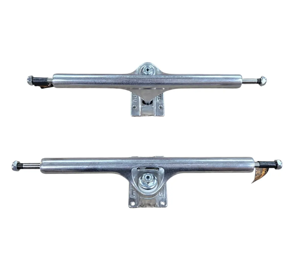 13” Axle Slappy Skateboard Trucks Hollow King Pin - Silver 1
