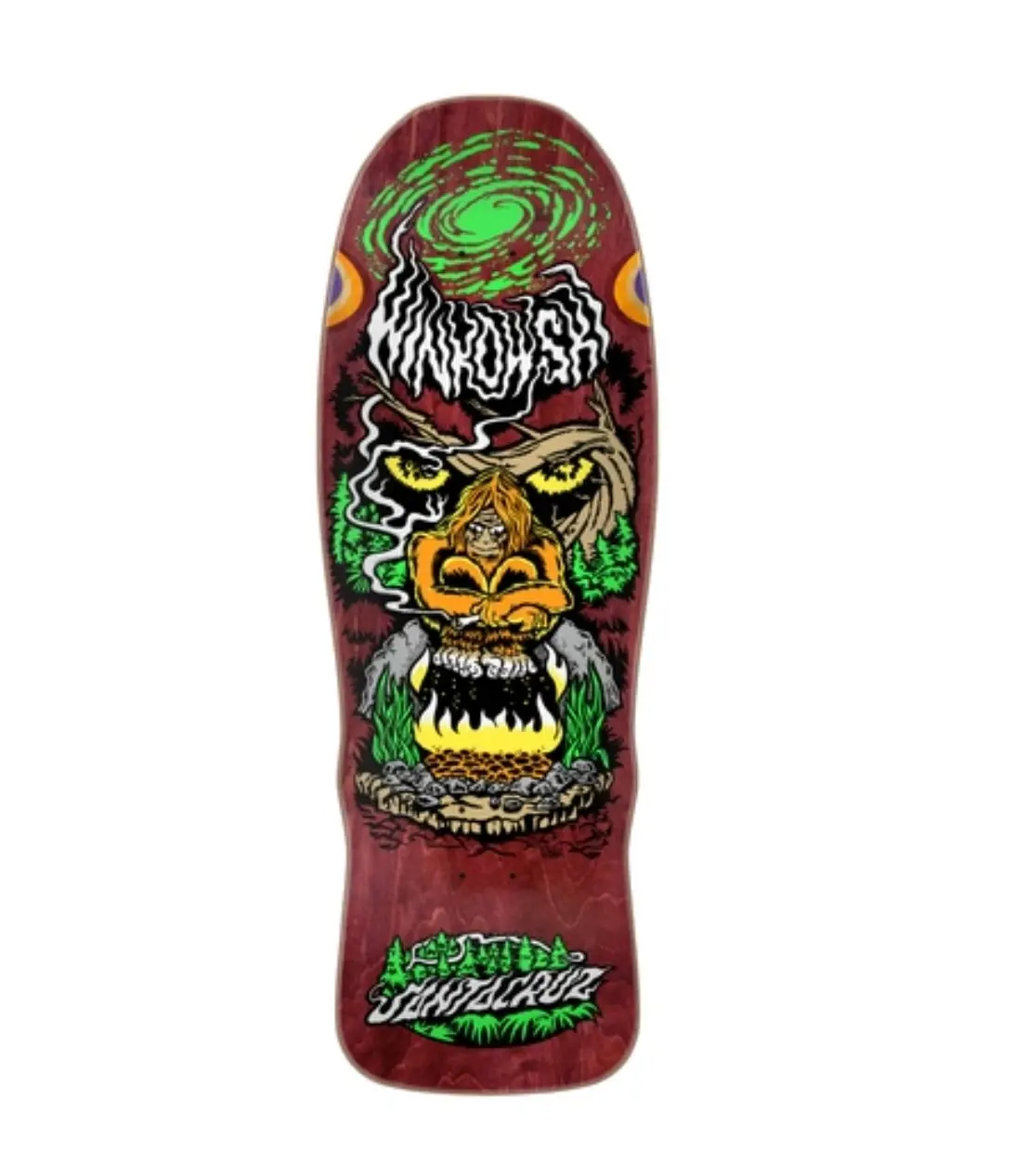 Santa Cruz Erick Winkowski Bigfoot Skateboard Deck - Wine Stain 1