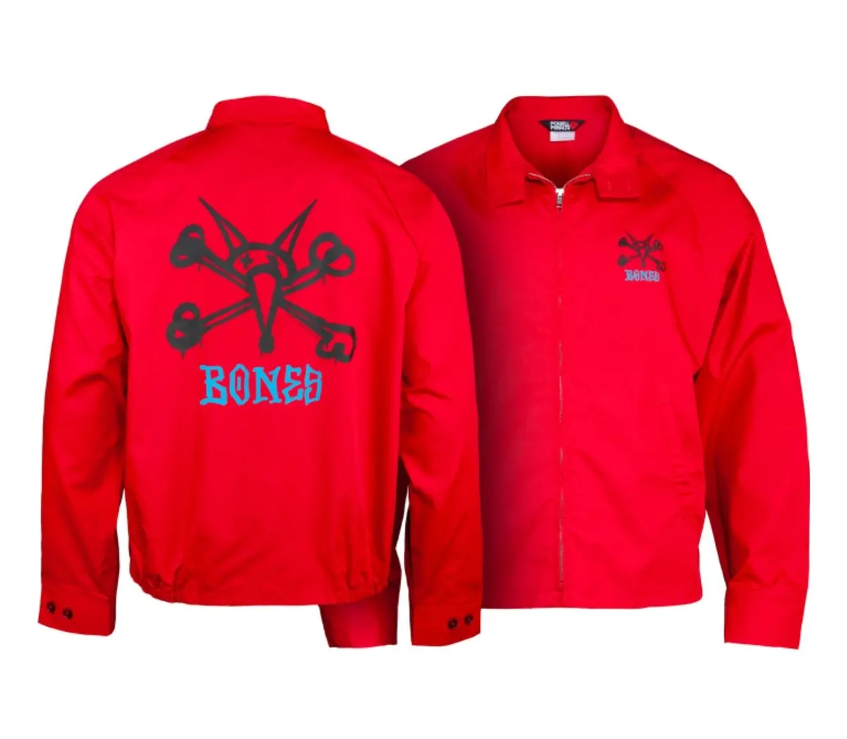 Lg Powell Peralta Rat Bones Jacket - Red 1