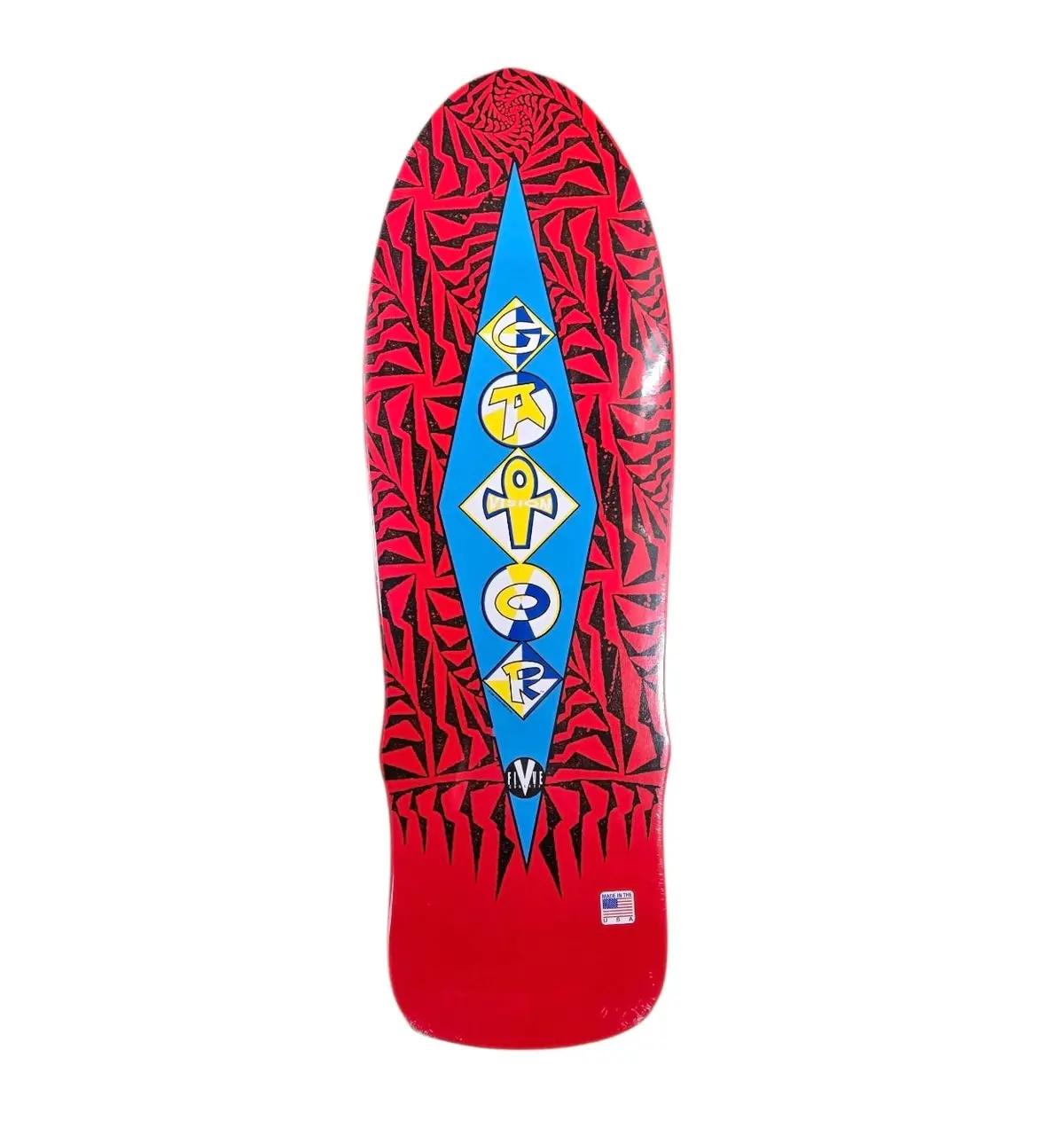 Vision Gator Ramp Reissue Skateboard Deck - Red 1