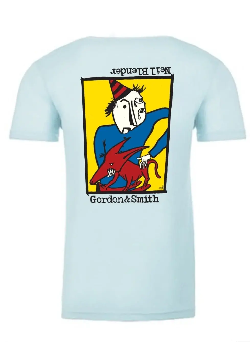 G&S Neil Blender Rocking Dog Shirt - Light Blue 1
