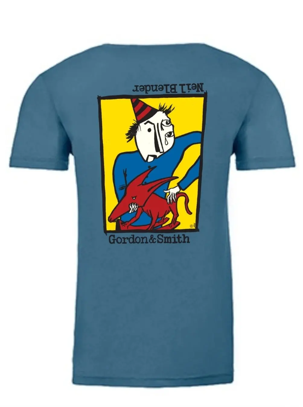 G&S Neil Blender Rocking Dog Shirt - Denim Blue 1