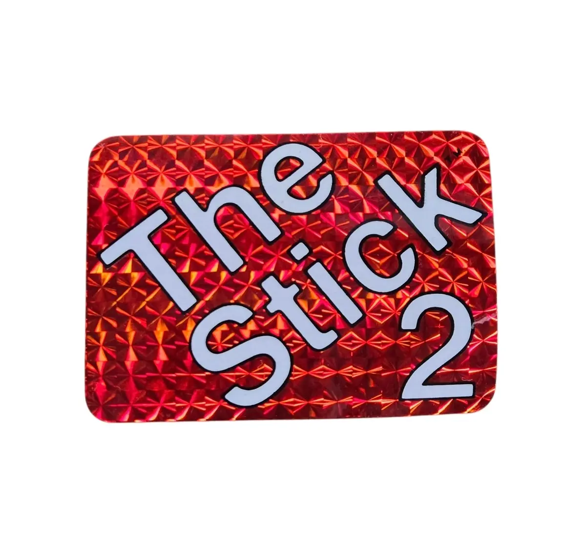 Vintage 70S The Stick 2 Skateboard Sticker - Red Foil 1