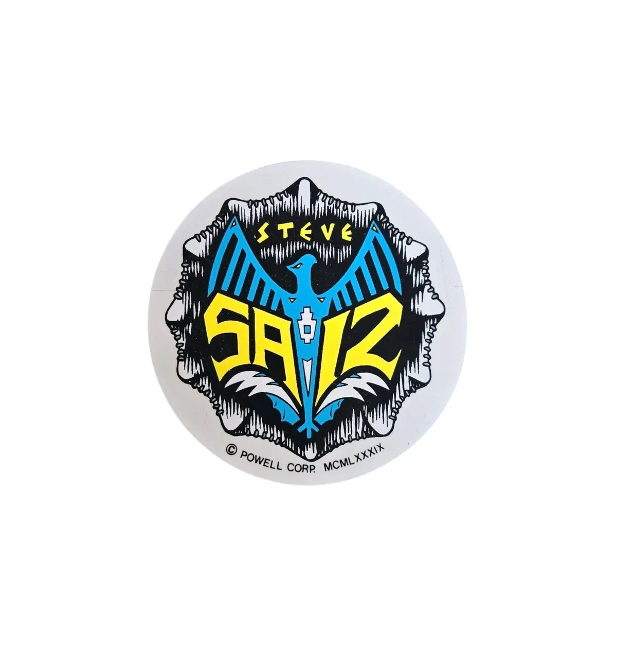Powell Peralta Steve Siaz Sticker - Clear Back 1