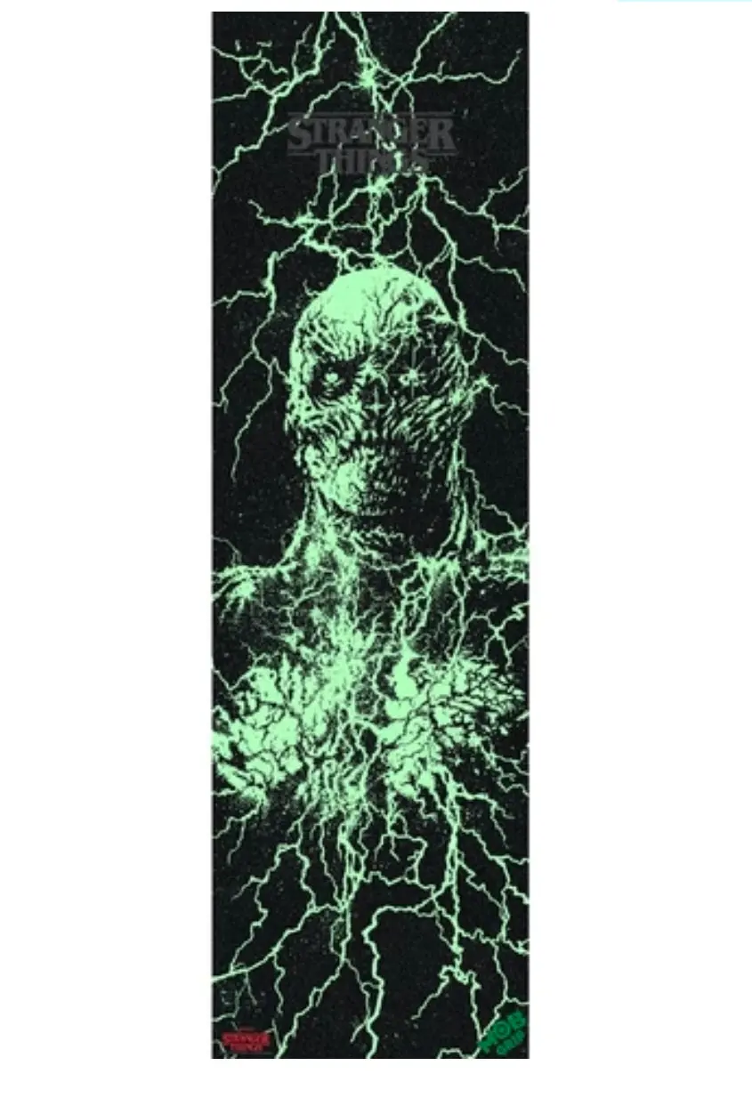 10" X 33" Stranger Things Vecna Mob Grip Tape Sheet - Glow In Dark 1