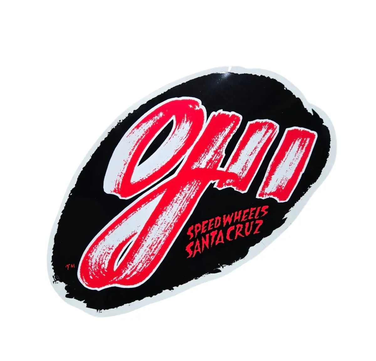 Vintage 80S Santa Cruz Oj Ii Speed Wheels Sticker - Black Red 1