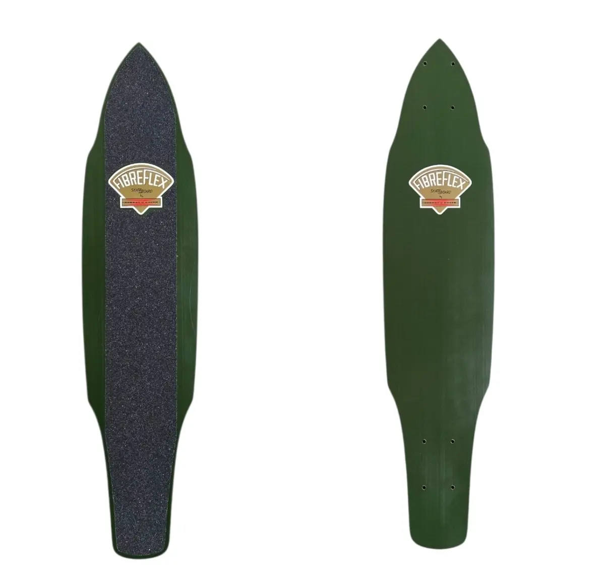 G&S Gordon & Smith Fibreflex Pro 29" Pro Slalom Skateboard Deck - Solid Green 1