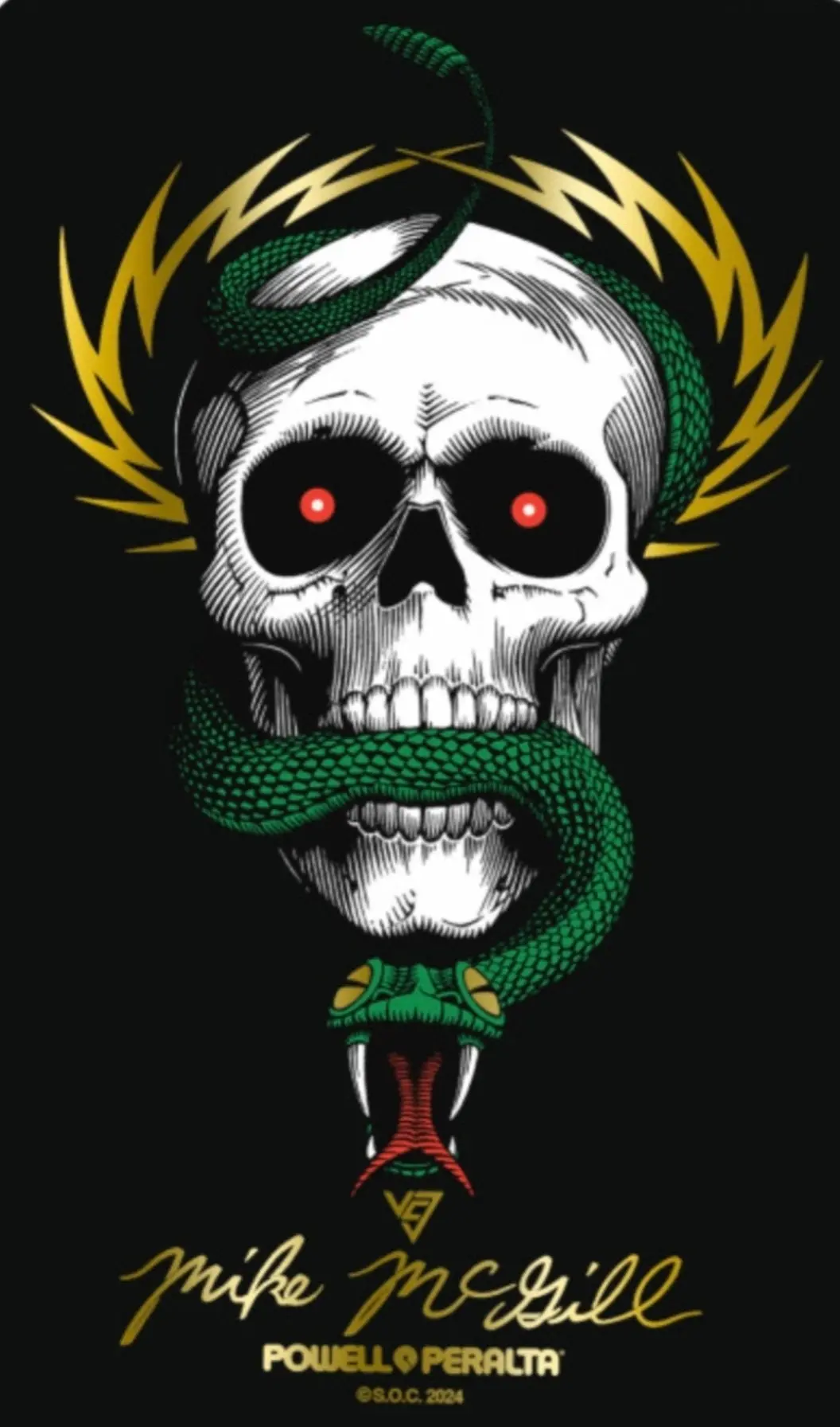 New Powell Peralta Mike Mcgill Skateboard Sticker - Black 1