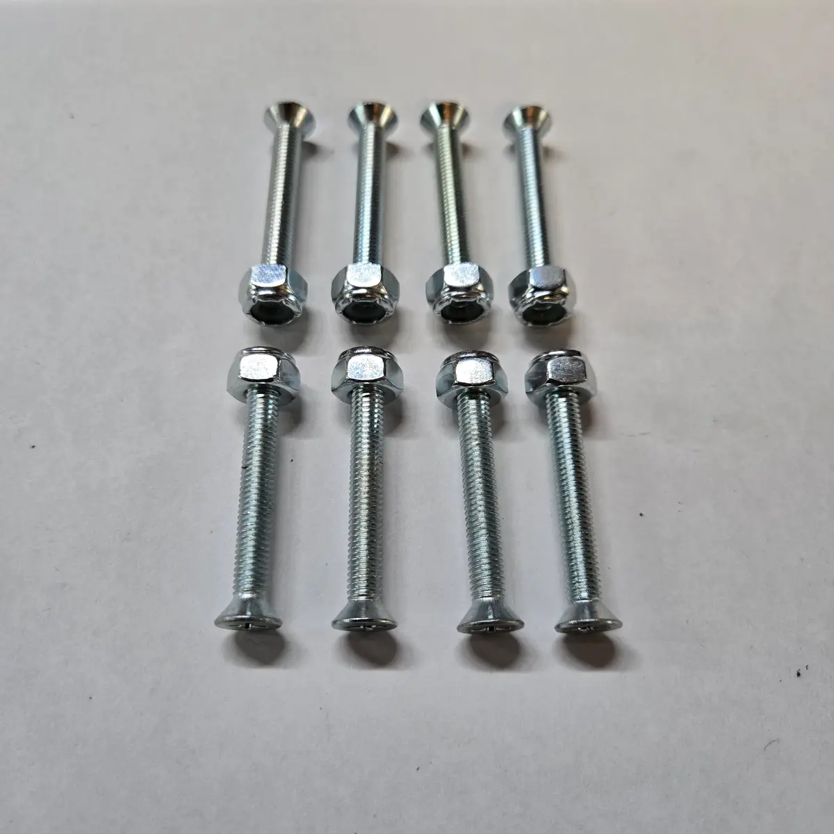 1-1/2"  Skateboard Hardware Bolts With Nuts- Silver 1