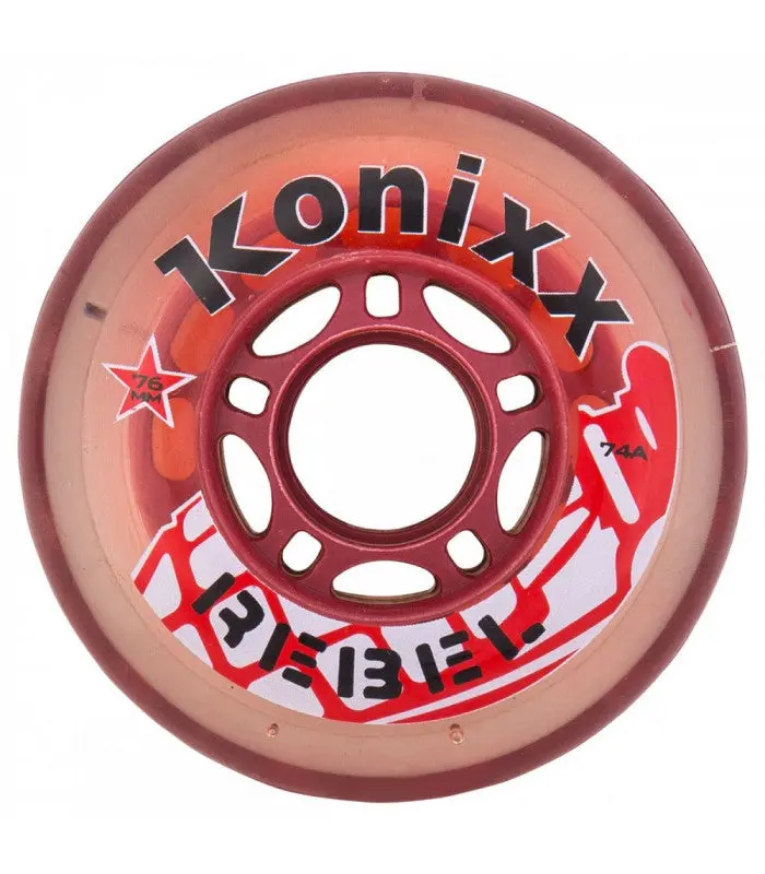 Konixx Rebel (Red)  Wheelchair Sports Castor 1