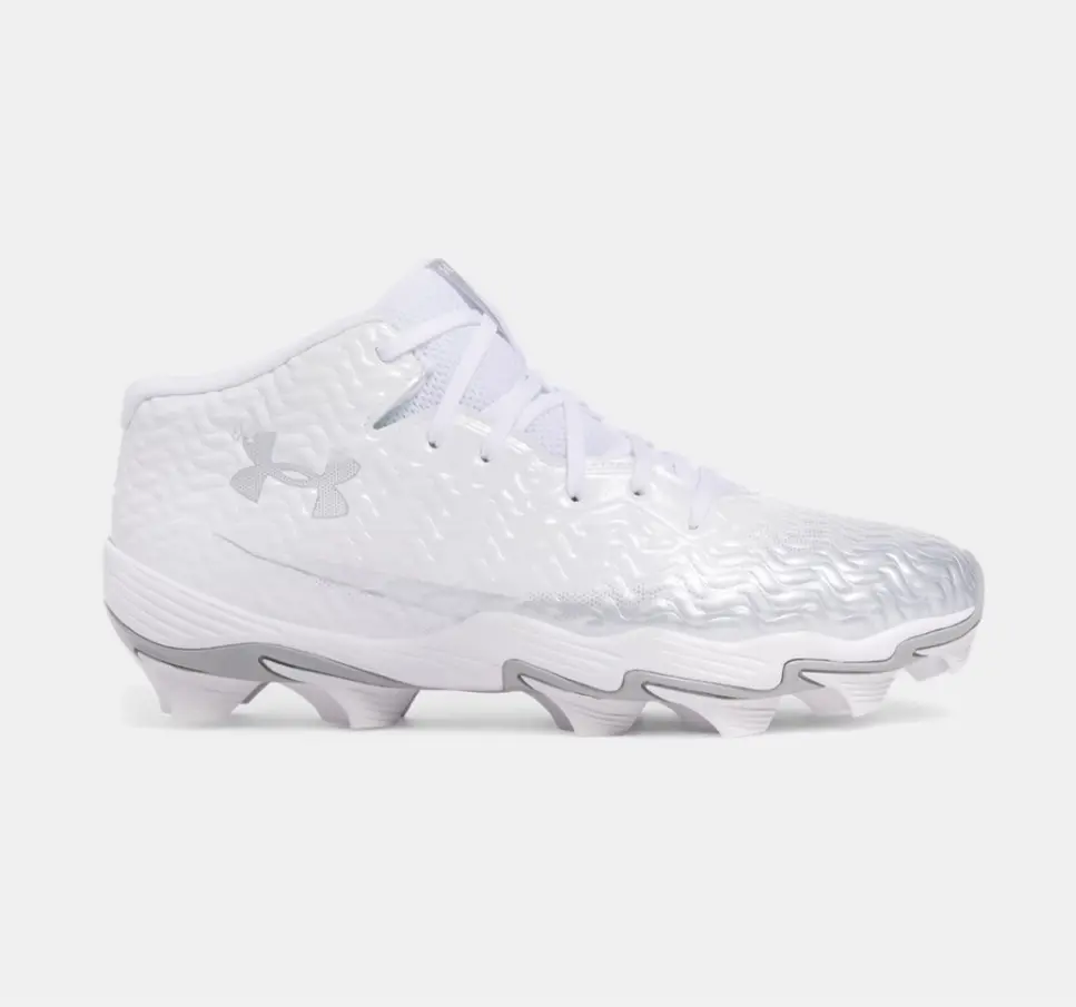 Under Armour Spotlight Hammer Football Cleats | White 1