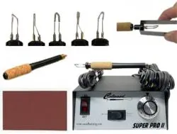 Colwood Detailer Deluxe Woodburning Kit W 9 Replaceable Tips + Handle + Book Dkdr (Case Not Included) 1