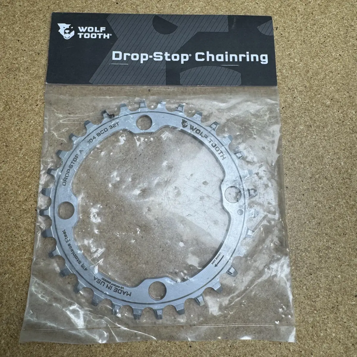 Wolftooth Stainless Steel 104 Bcd 32T Chainring 1