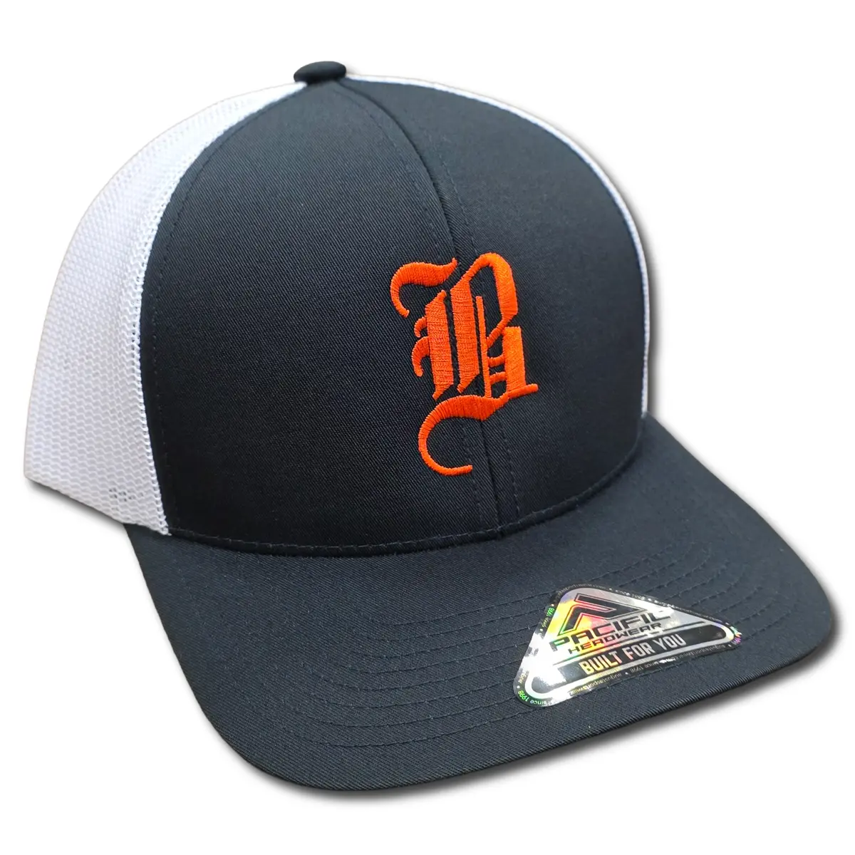 Pacific Headwear Bradford Tigers Low-Pro Trucker Snapback Hat 1