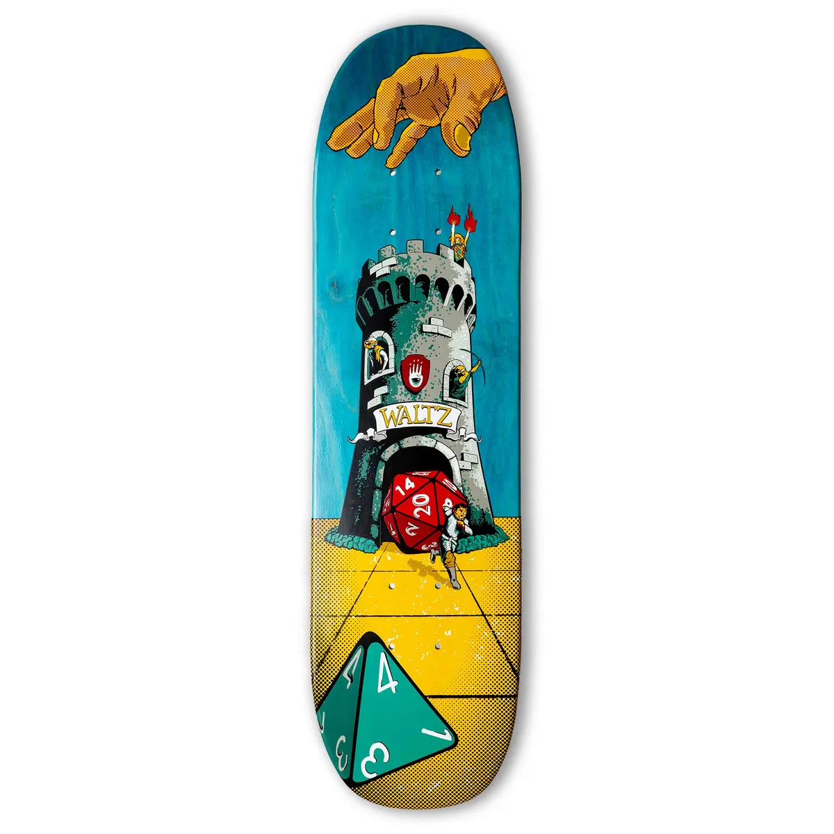Waltz Skateboards The Bixby Ii Freestyle Skateboard Deck - The Tower 7.4Inch 1