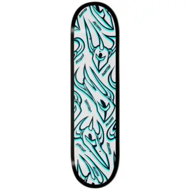 Darkstar Overprint Rhm Skateboard Deck 8.0 Inch Wide Blue 1