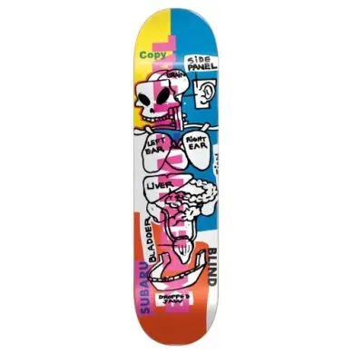 Blind Experimental Reaper 8.0 Inch Wide Skateboard Deck 1