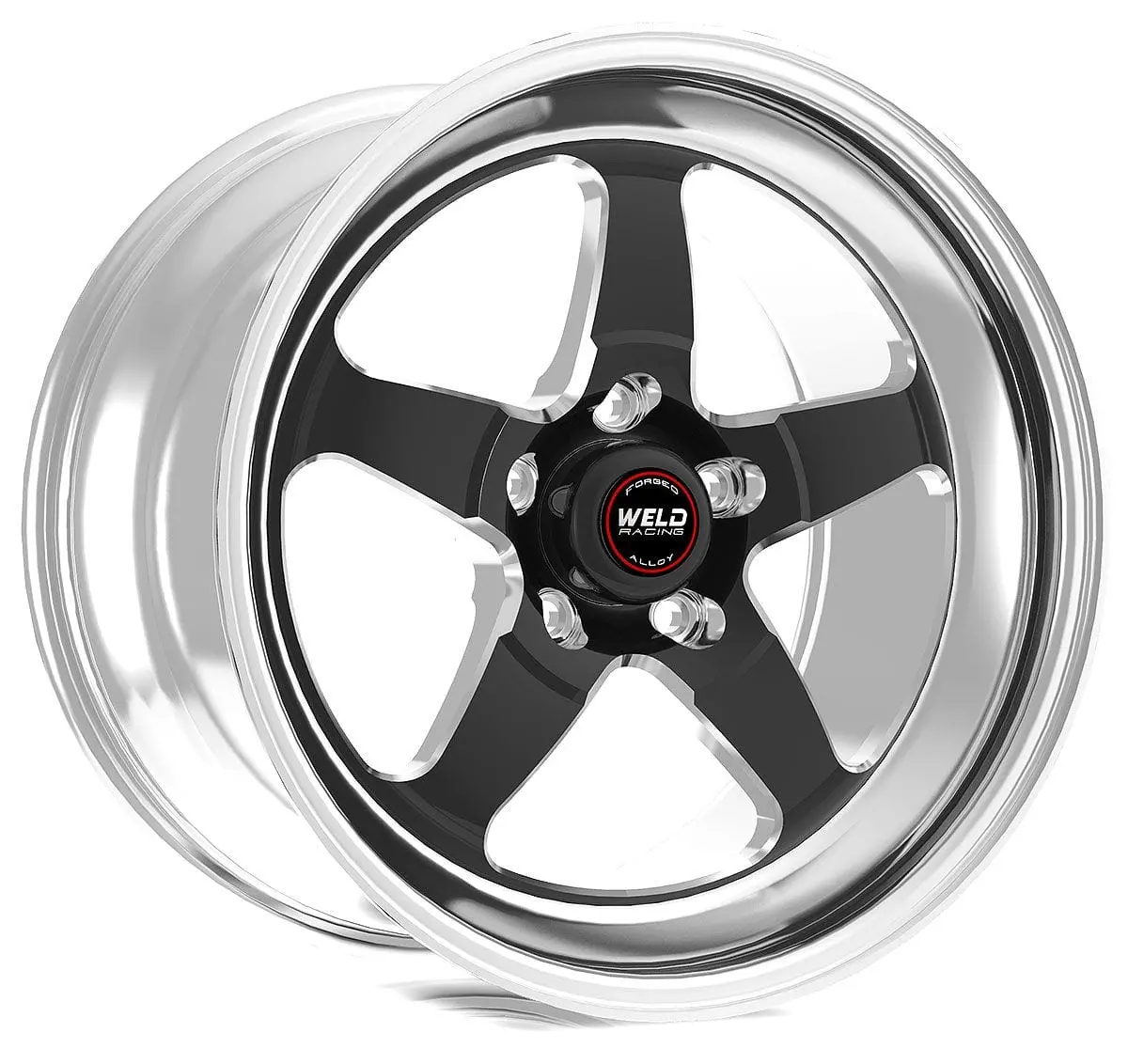 Rt-S S71 Polished 15X4" Wheel With Gloss Black Center – We71Lb-504A25A 1