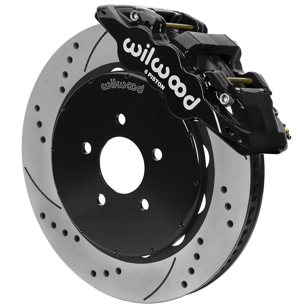 Wilwood Aero6 Big Brake Front Conversion Kit – Six-Piston Calipers & Rotors, 140-16403-D 1