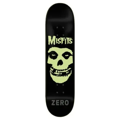 Zero Deck - Misfits Fiend Skull Glow In The Dark 8.25 1