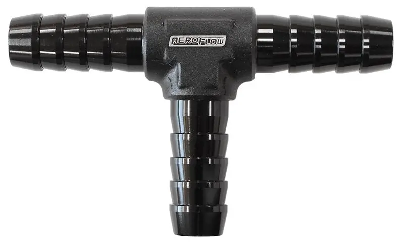 4Mm Od Black Aluminum T-Fitting – Af64-4201Blk 1