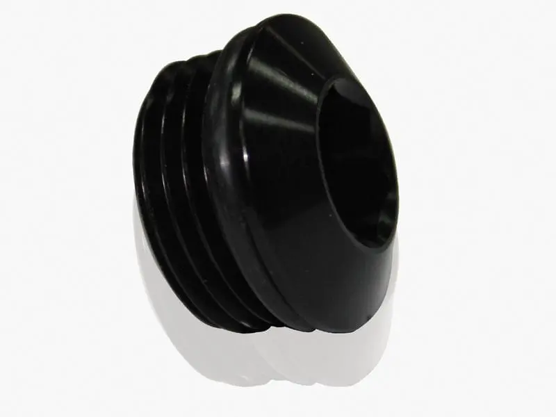 Slimline Orb Port Plug: -16 An Black Anodized – Compact Sealing Solution 1