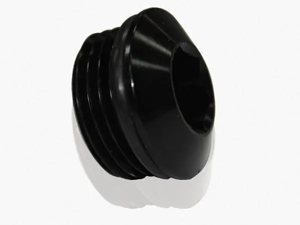 Slimline Orb Port Plug – -20An Thread, Matte Black Anodized (Af813-20Blk) 1