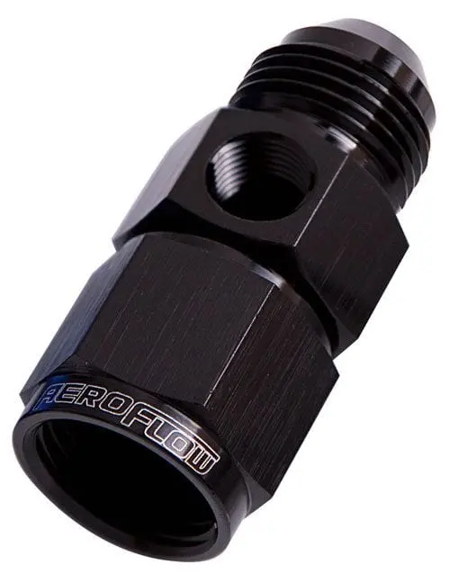Af140-08Blk – Straight -8An Female-To-Male Fitting With 1/8" Npt Port 1