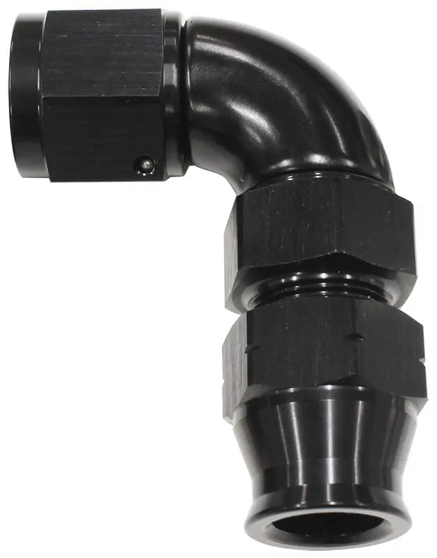 90-Degree Tube-To-Female An Adapter – 1/2" Od Tube To -8An Fitting, Black-Anodized (Af139-08Blk) 1