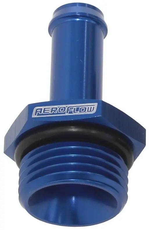 Straight Hose Barb Fitting: 5/16" Id To -6 Orb – Aluminum Anodized 1