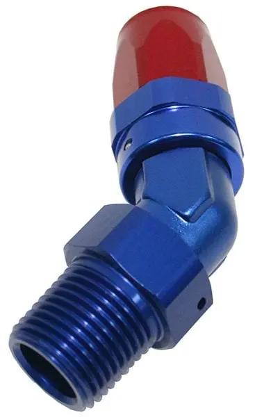 3/8" Male Npt 45° Taper Swivel Hose Fitting With -8An Thread – Af828-08-06 1