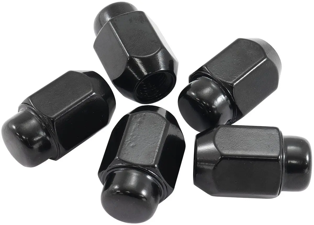 Acorn-Style Black Wheel Lock Nuts – M14×1.5Mm, Af3028-2000 (20-Pack) 1