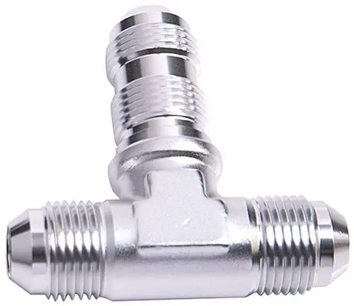 An Bulkhead-Mounted Tee Fitting – -12An Stainless Steel 1