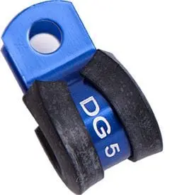 Blue-Anodized Cushioned P-Clamp – 1/4" (6Mm) Internal Diameter, Af158-04 1