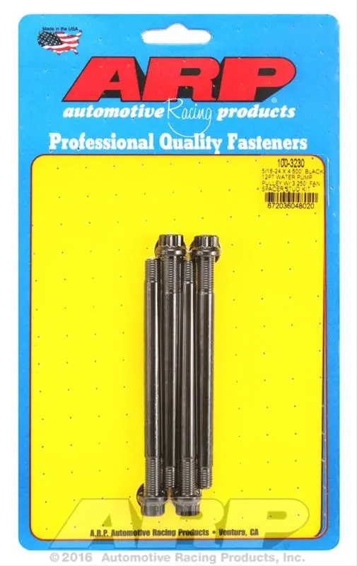Arp Pulley Mounting Fasteners – Grade 8 Alloy Steel, Engineered For Belt-Drive Systems (100-3230) 1